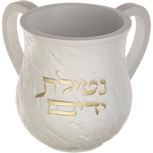 נטלה מפולימר “נטילת ידיים” – לבן|זהב